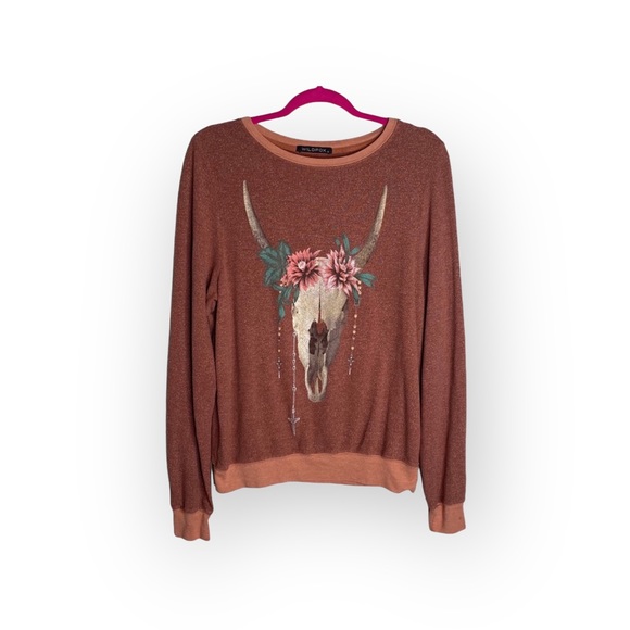 HTF: OG Wildfox ☻ Desert Dahlia Baggy Beach Jumper ☻ ︎BBJ Sweatshirt ☻ Fox Fur - Picture 5 of 16